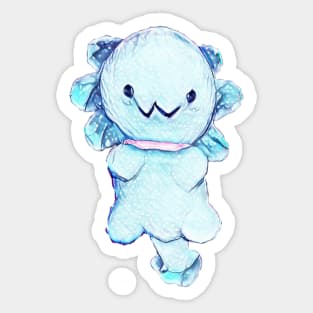 Happy axolotl to cuddle Sticker